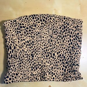 Brandy Melville cheetah print tube top
